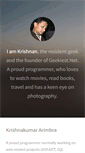 Mobile Screenshot of krishnan.co.in